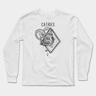 A zodiac cattery: aries by blacklinesw9 Long Sleeve T-Shirt